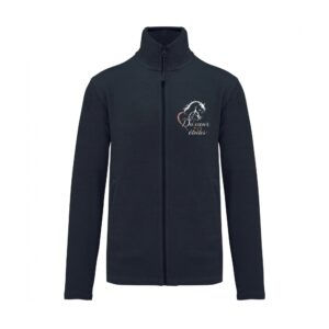 Veste micropolaire zippée (enfant) – Du cœur aux étoiles - Navy – K920