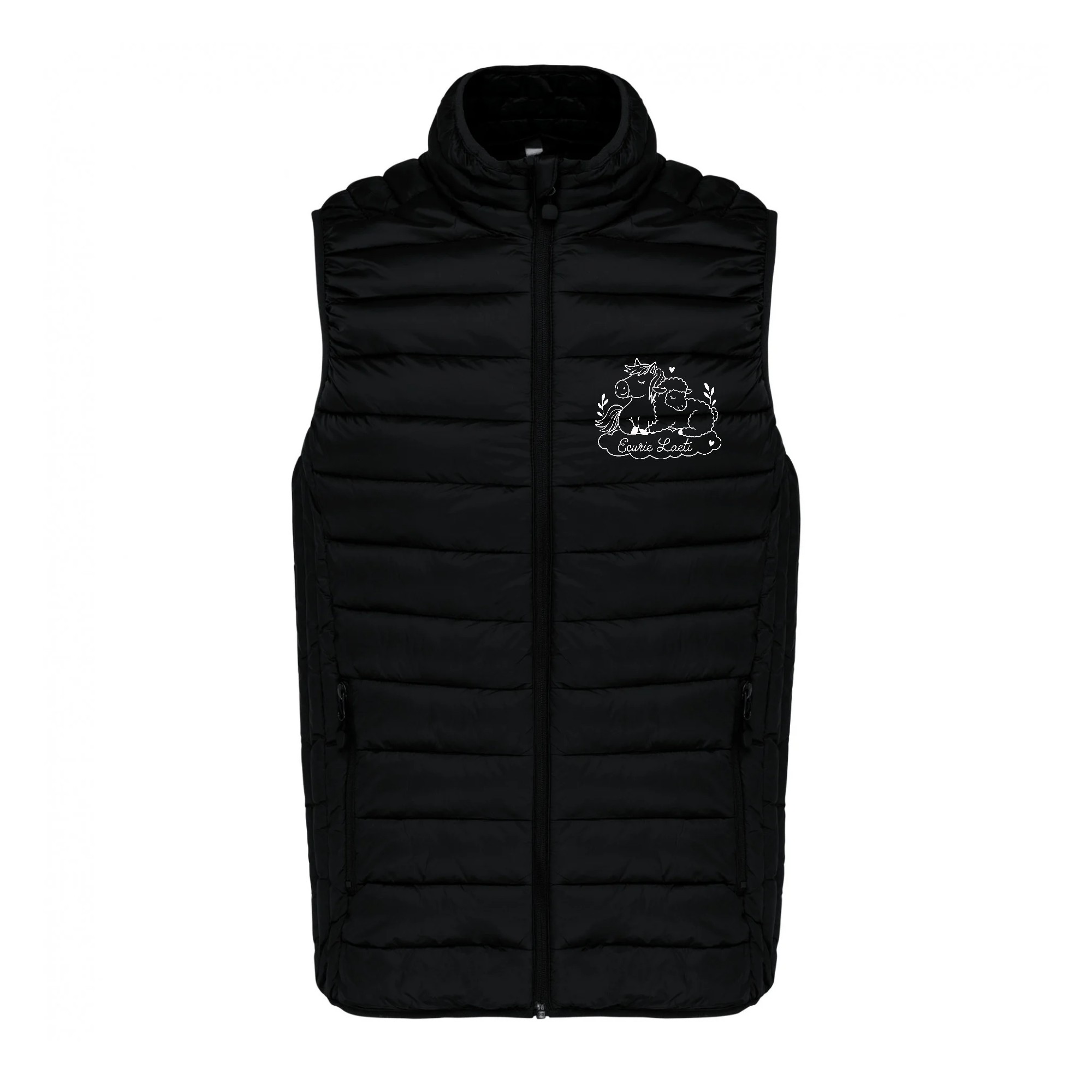 DOUDOUNE SANS MANCHES (enfant) - EI parola laetitia - Noir - K6115