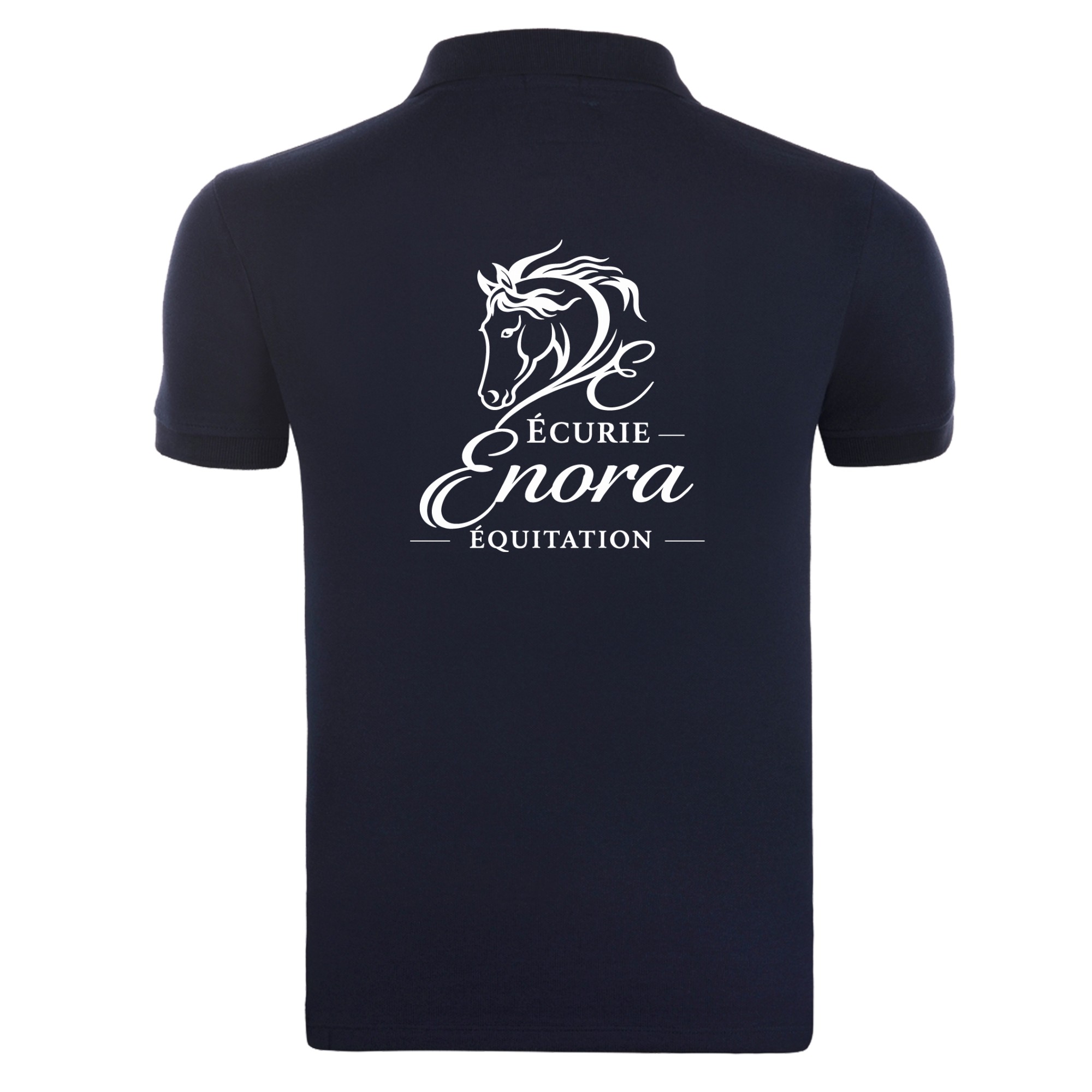POLO (enfant) - Ecurie enora equitation - Navy - BCK424 – Image 3