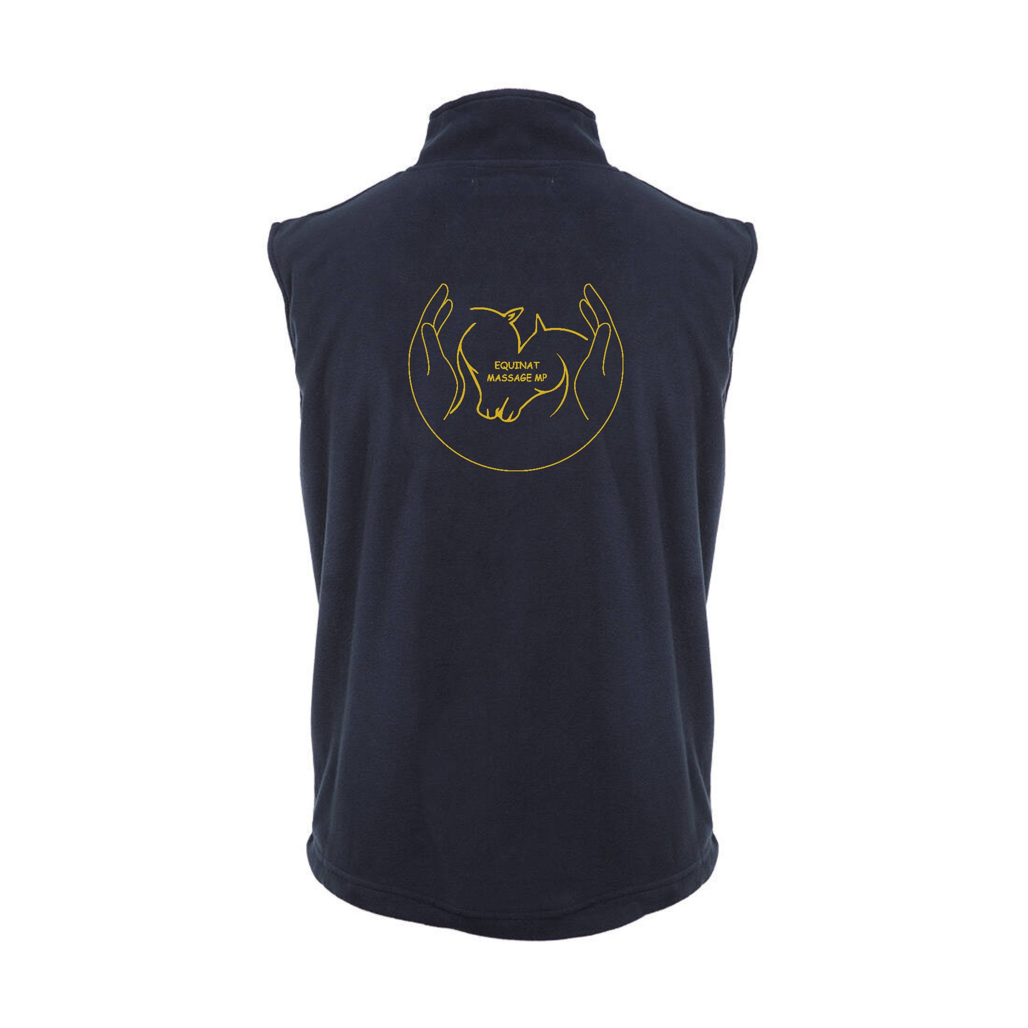 Veste micropolaire zippée sans manches (Homme) – EQUINAT MASSAGE MP - Navy – K913 – Image 2