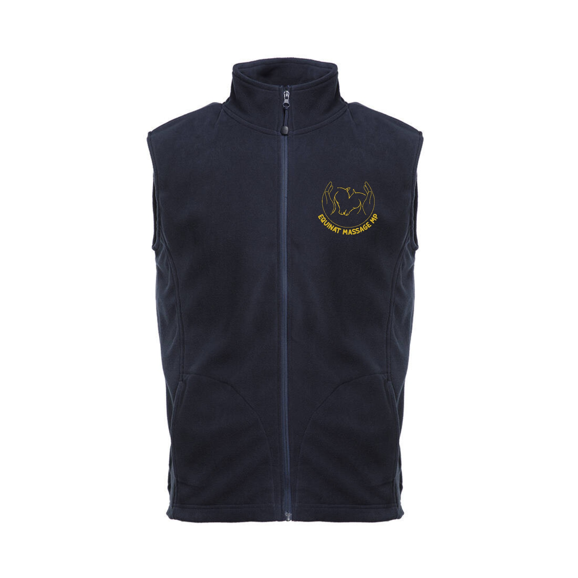 Veste micropolaire zippée sans manches (Homme) – EQUINAT MASSAGE MP - Navy – K913
