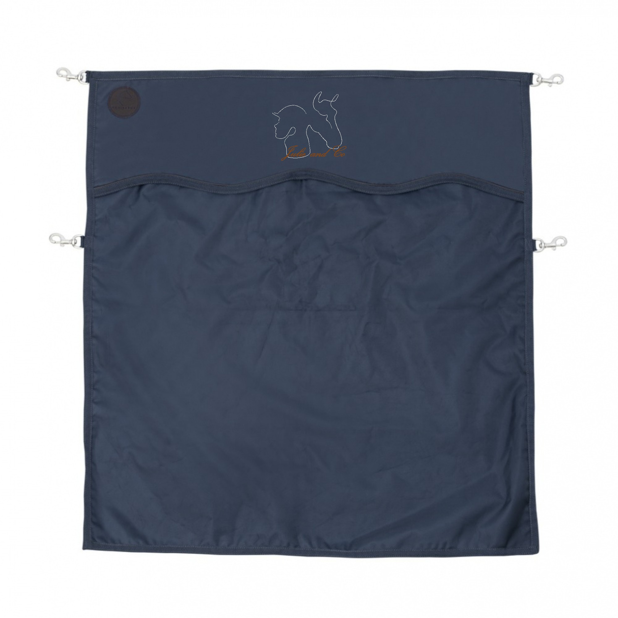 Rideau ou porte de box EQUITHÈME Premium - Julie and co - Navy - RP001