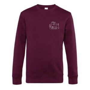 SWEAT COL ROND (femme) - EI parola laetitia - Bordeaux - BCW01Q