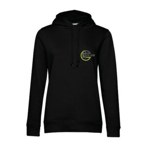 SWEAT A CAPUCHE (femme) – PG team Ribeauville - Noir - BCW34B