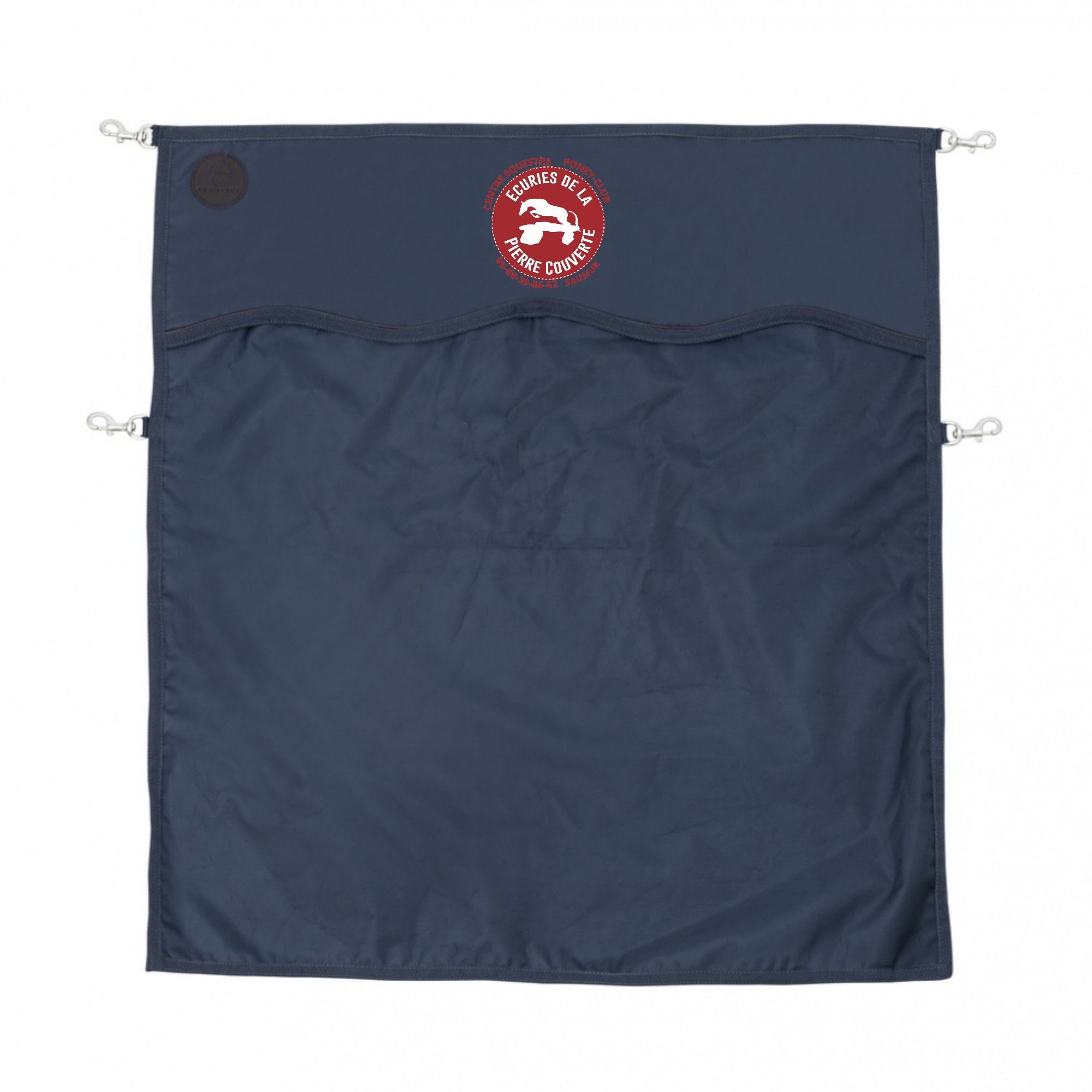 Rideau ou porte de box EQUITHÈME Premium - Aux Écuries de la Pierre Couverte - Navy - RP001