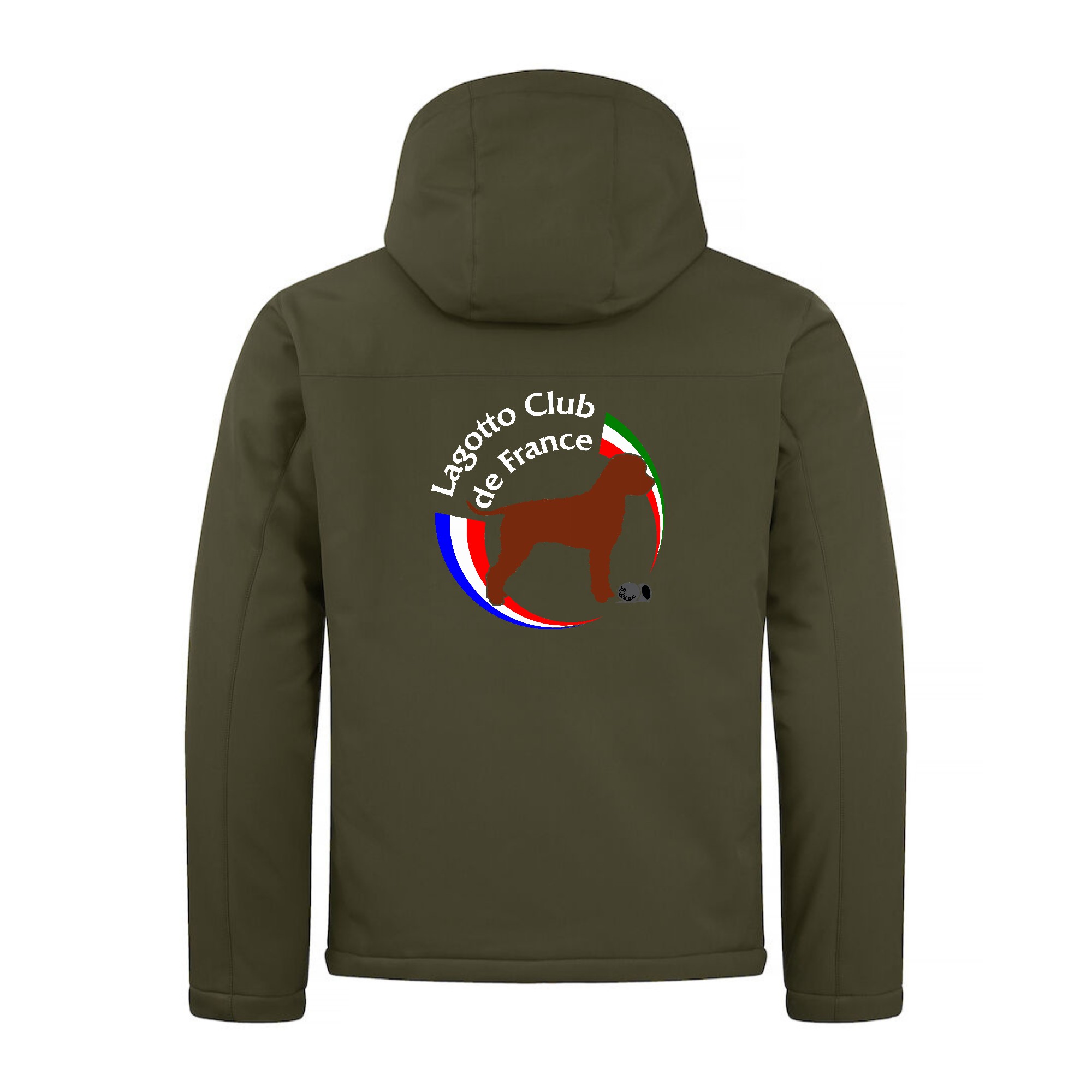 Softshell "PADDED" (homme) - LAGOTTO CLUB DE FRANCE - Kaki - 020952 – Image 2