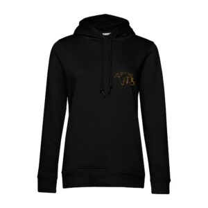 SWEAT A CAPUCHE (femme) – Les écuries Delescluse - Noir - BCW34B