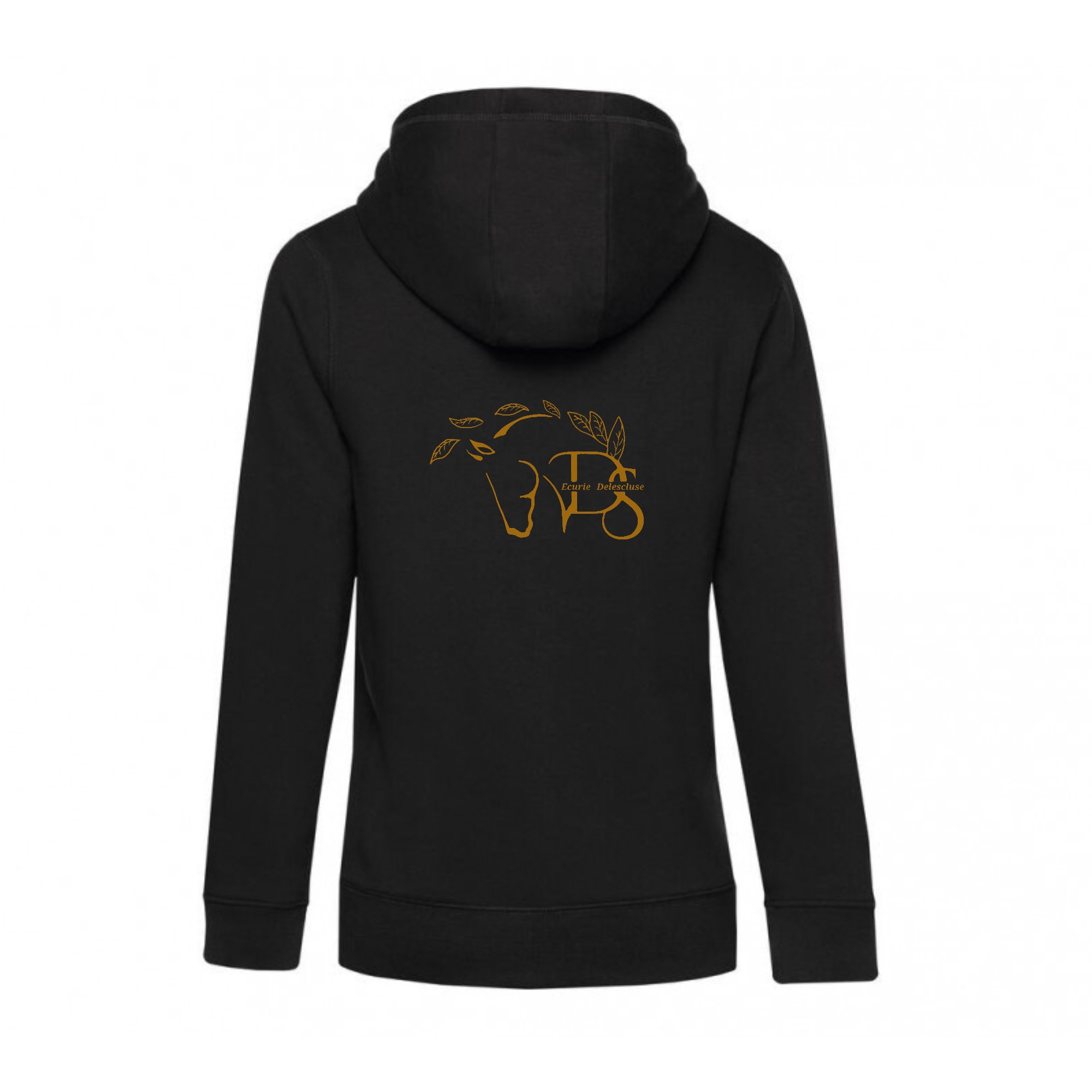 SWEAT ZIPPÉ (femme) - Les écuries Delescluse - Noir - BCW03Q – Image 3