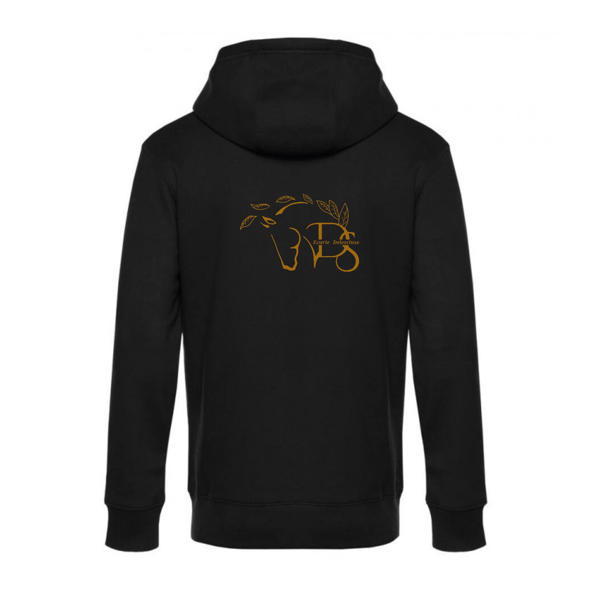 SWEAT ZIPPÉ (Homme) - Les écuries Delescluse - Noir - BCU03K – Image 3