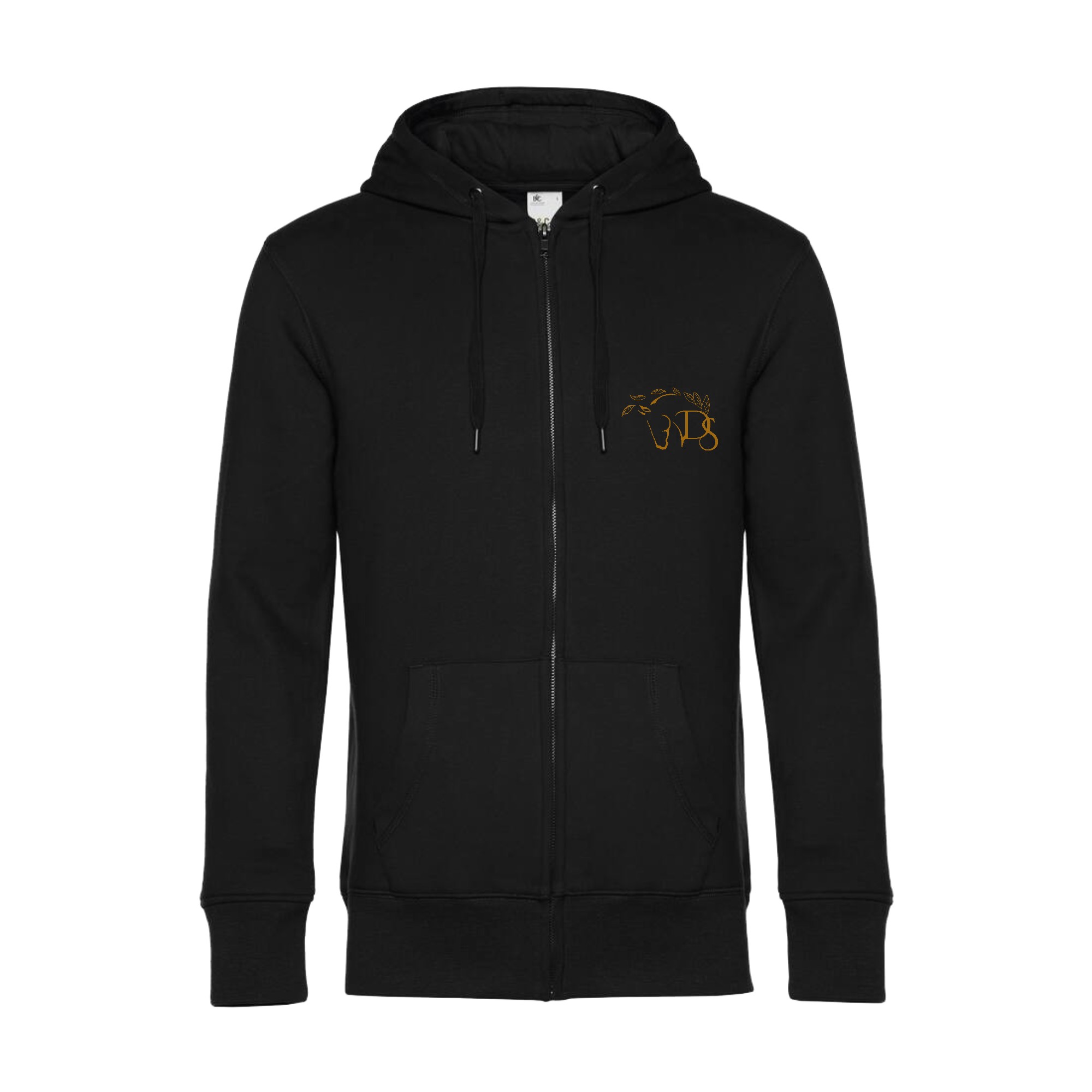 SWEAT ZIPPÉ (Homme) - Les écuries Delescluse - Noir - BCU03K