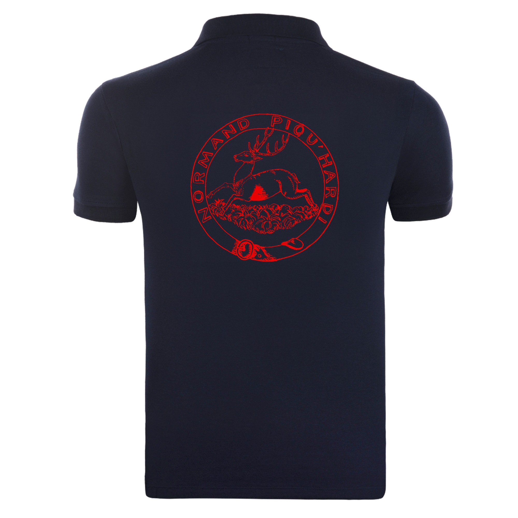 POLO premium (enfant) - Association de vénerie du pavillon - Navy - K249 – Image 3