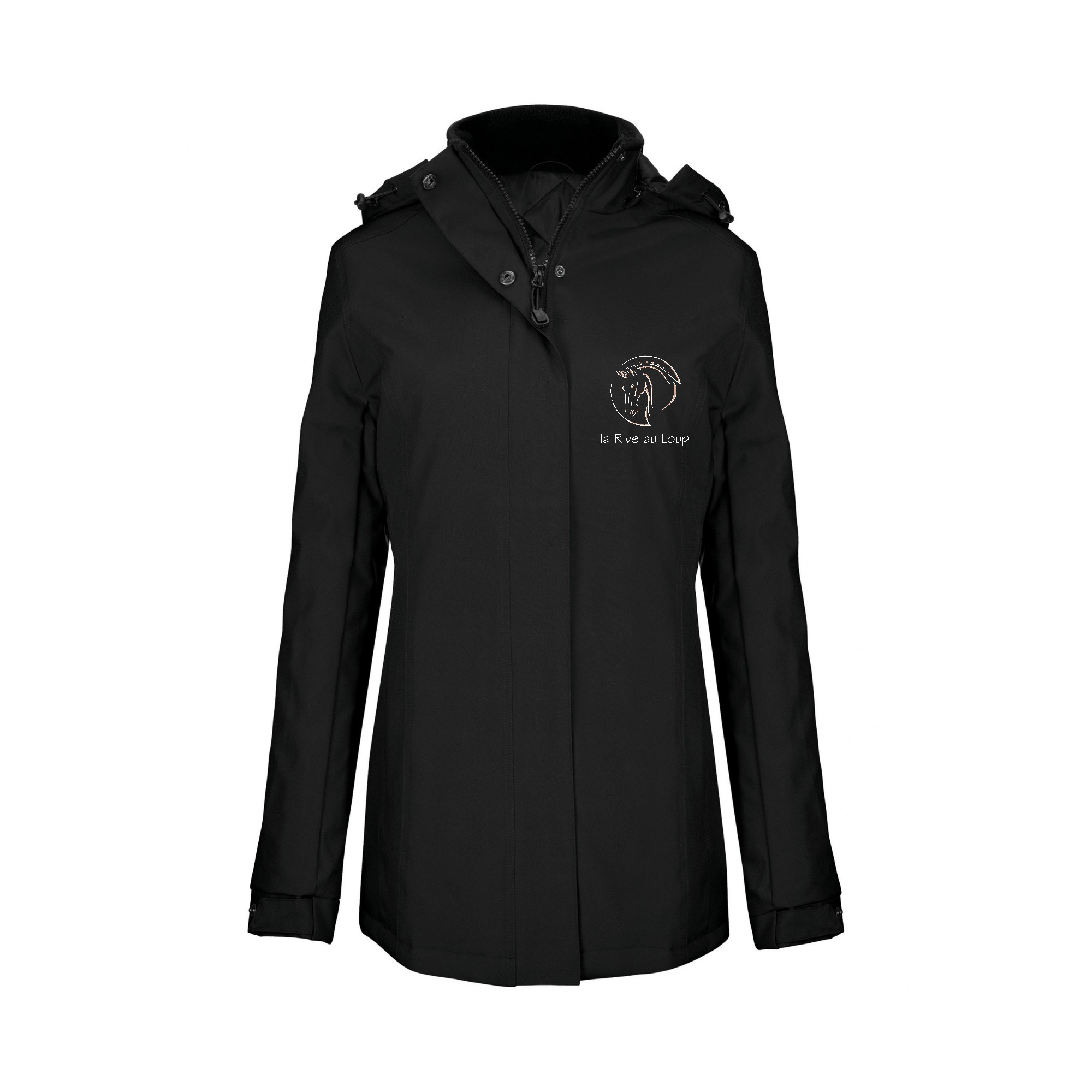 Parka (femme) - Écurie de la rive au loup - Noir - K6108