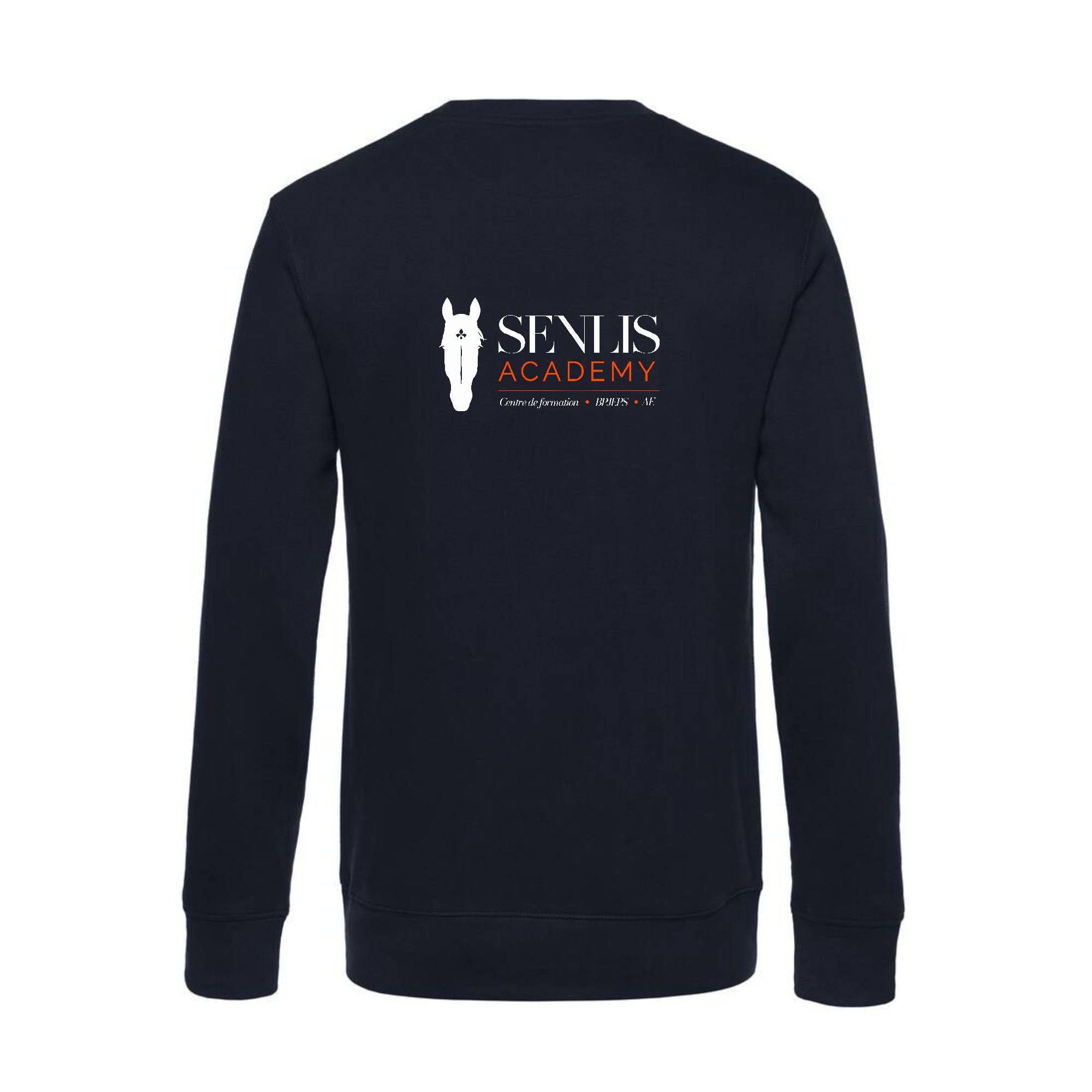 SWEAT COL ROND (femme) - SENLIS ACADEMY - Navy - BCW01Q – Image 3