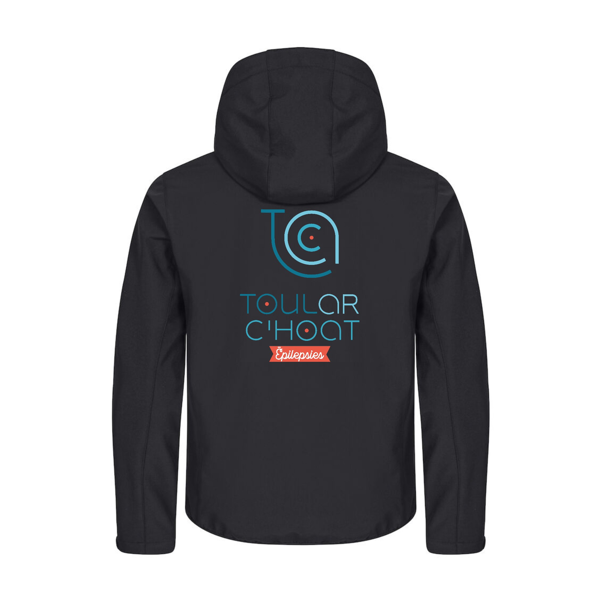 SOFTSHELL "Classic" (homme) - TOUL AR C'HOAT EPILEPSIES - Noir - 0200912 – Image 3