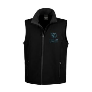 SOFTSHELL SANS MANCHE (femme) – TOUL AR C'HOAT EPILEPSIES - Noir - R232F