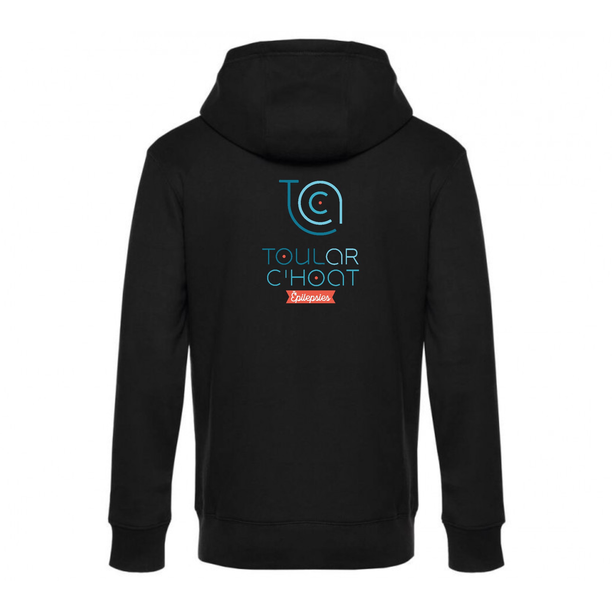 SWEAT ZIPPÉ (enfant) - TOUL AR C'HOAT EPILEPSIES - Noir - K455 – Image 3
