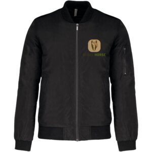 BLOUSON BOMBER (FEMME) - Aurel'Horse - Noir - K6123