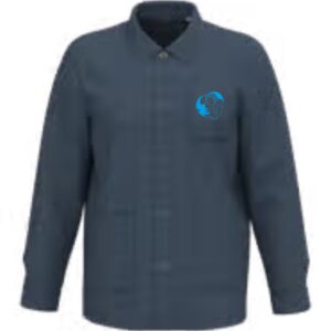 Veste worker écoresponsable délavée (unisexe) - Au Fil des Sabots - Navy - NS611