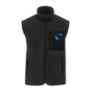 Bodywarmer écoresponsable en sherpa (unisexe) - Au Fil des Sabots - Noir - NS624