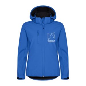 SOFTSHELL "Classic" (femme) - Association des cavaliers de Corbeton - Bleu roi - 0200917