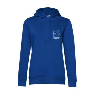 SWEAT A CAPUCHE (femme) – Association des cavaliers de Corbeton - Bleu roi - BCW34B