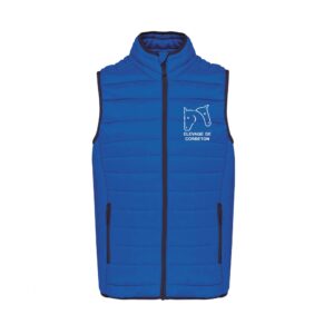 DOUDOUNE SANS MANCHES (enfant) - Association des cavaliers de Corbeton - Bleu roi - K6115