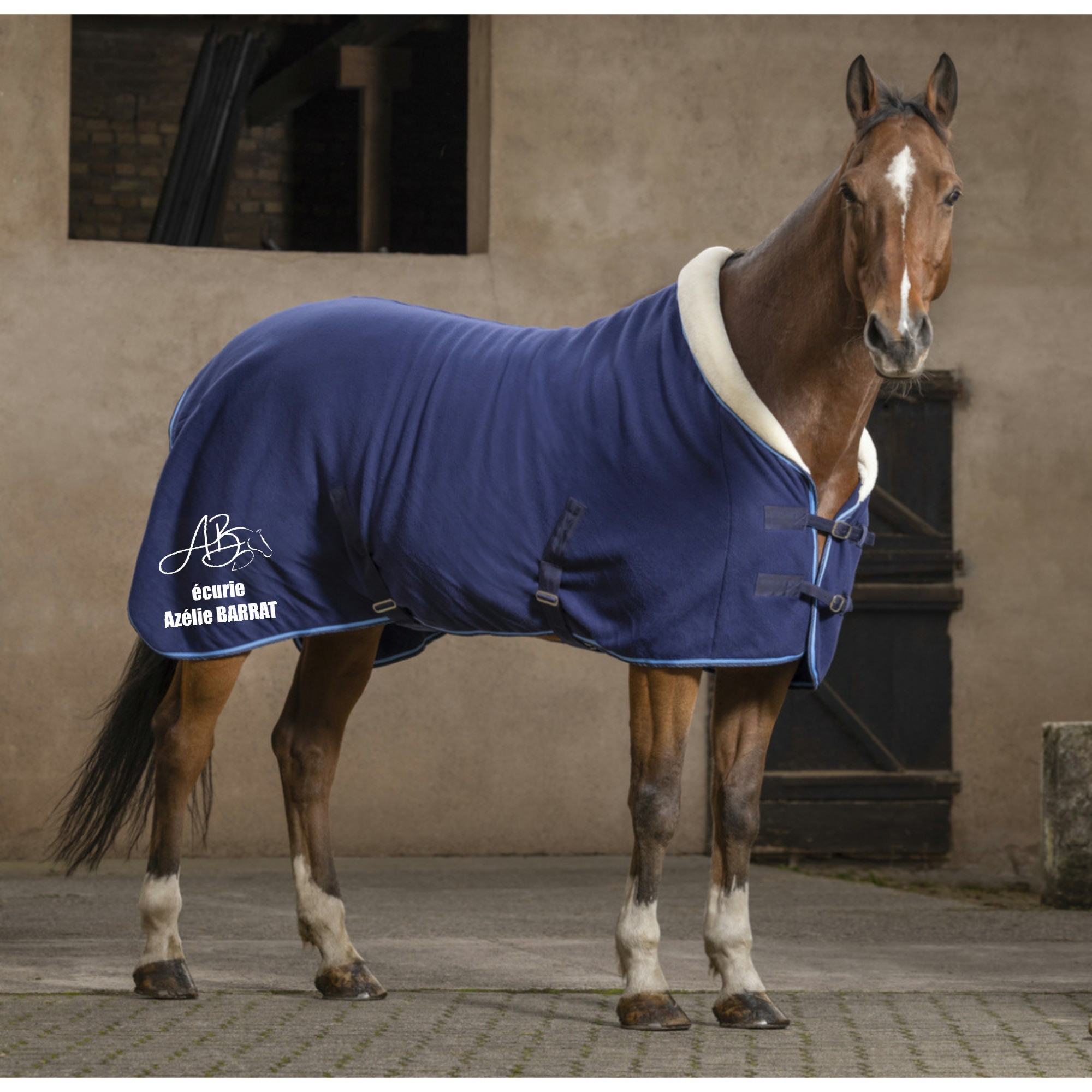 Chemise polaire Riding World Confort - Sport Étude Val de Creuse - Navy - 400042