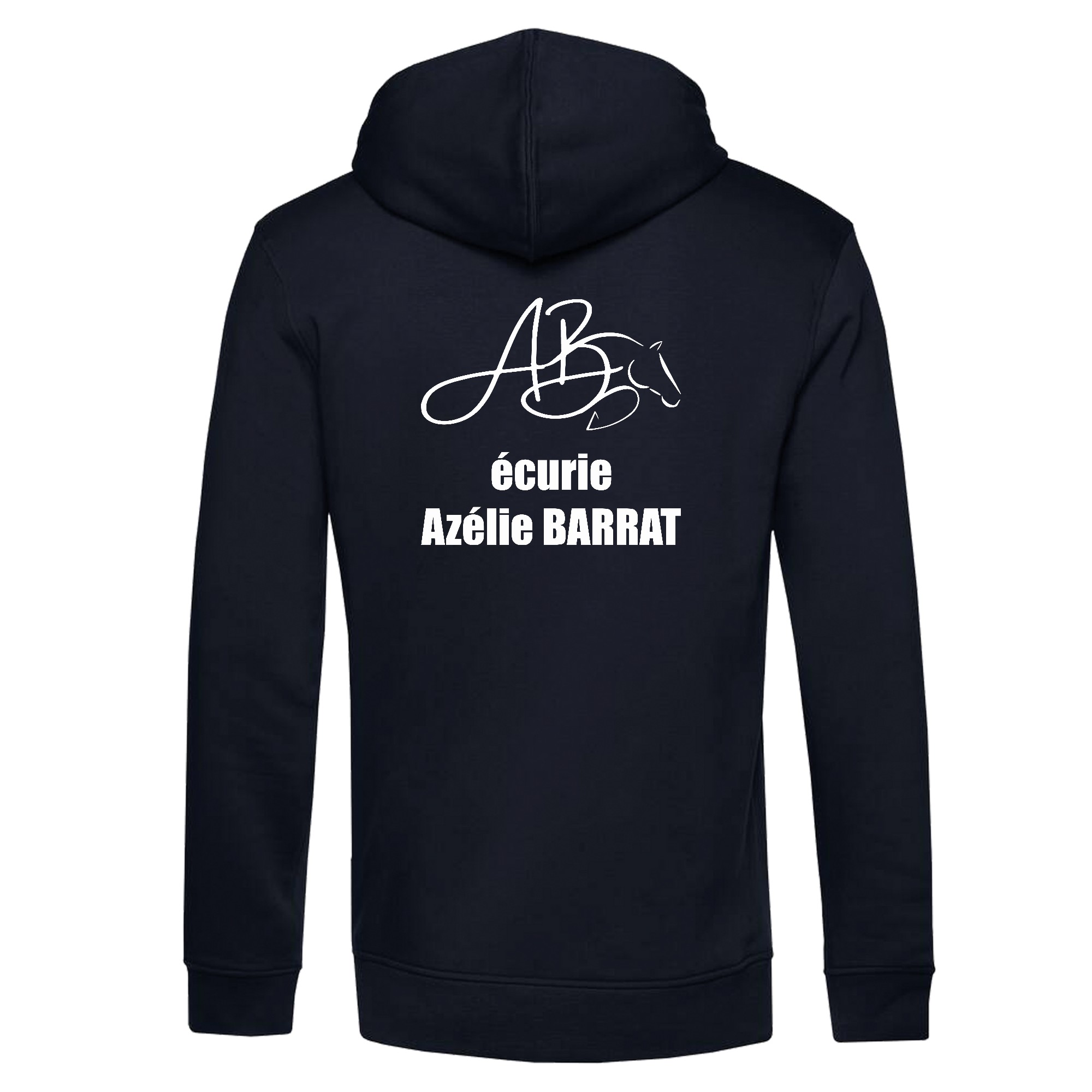 SWEAT A CAPUCHE (homme) - Sport Étude Val de Creuse - Navy - BCU33B – Image 3