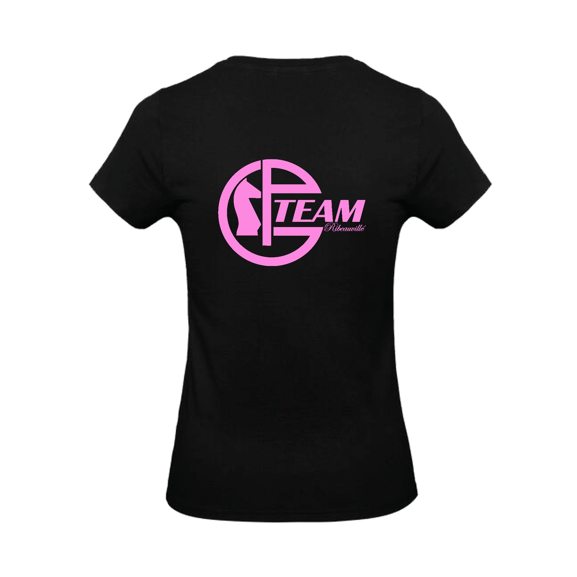T-SHIRT (femme) - Pg team Ribeauville - Noir - BC04T – Image 5