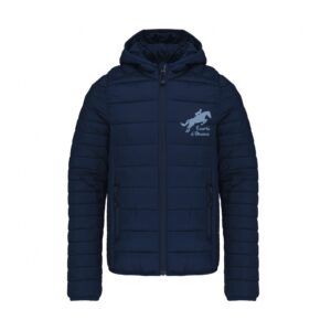 DOUDOUNE AVEC MANCHES ET CAPUCHE (enfant) - Ecurie d'OHANA - Navy - K6112