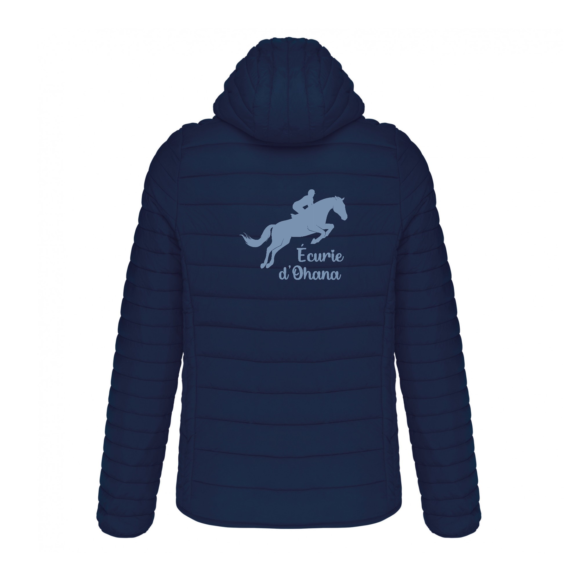 DOUDOUNE AVEC MANCHES ET CAPUCHE (homme) - Ecurie d'OHANA - Navy - K6110 – Image 3