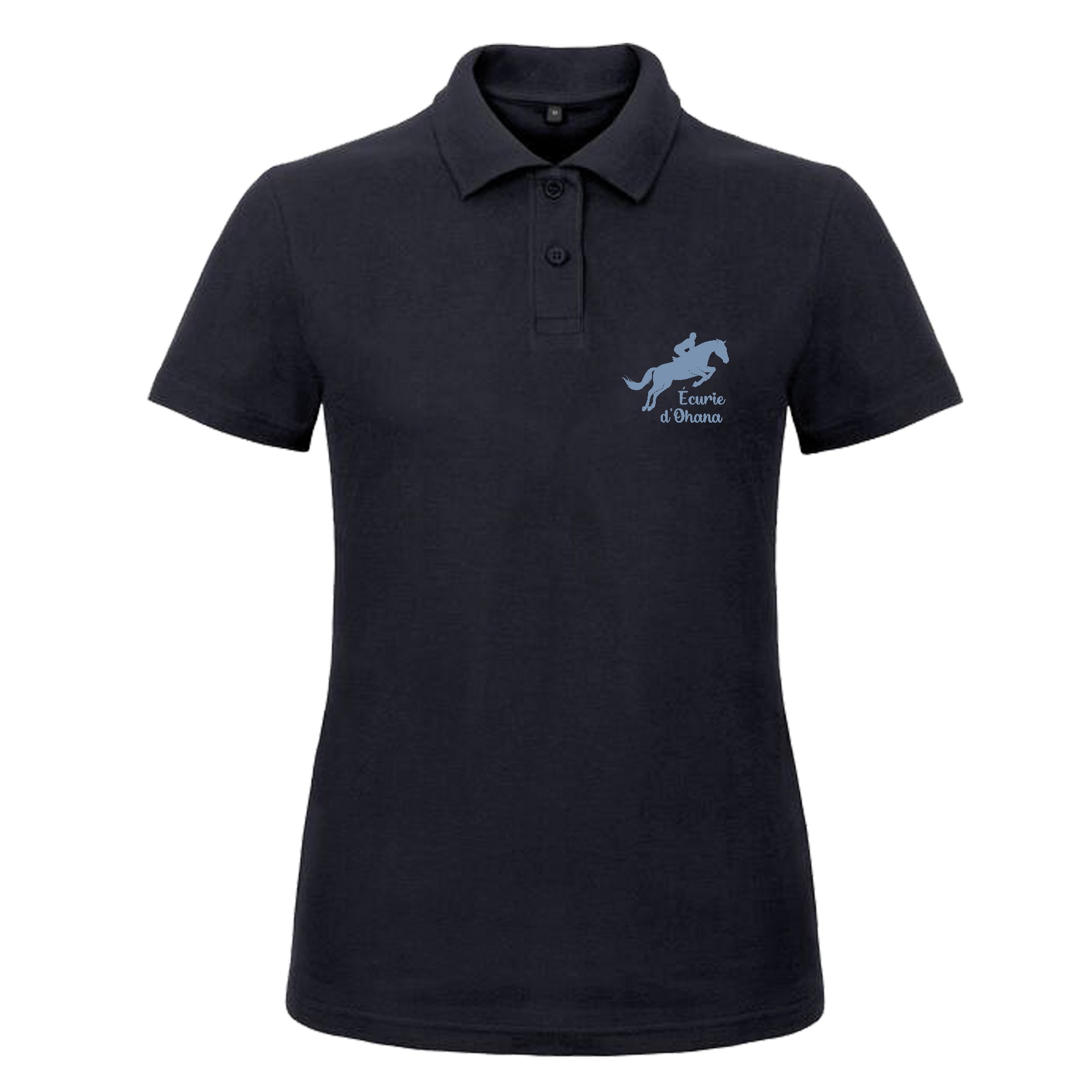 Polo premium (femme) - Ecurie d'OHANA - Navy - BCW463