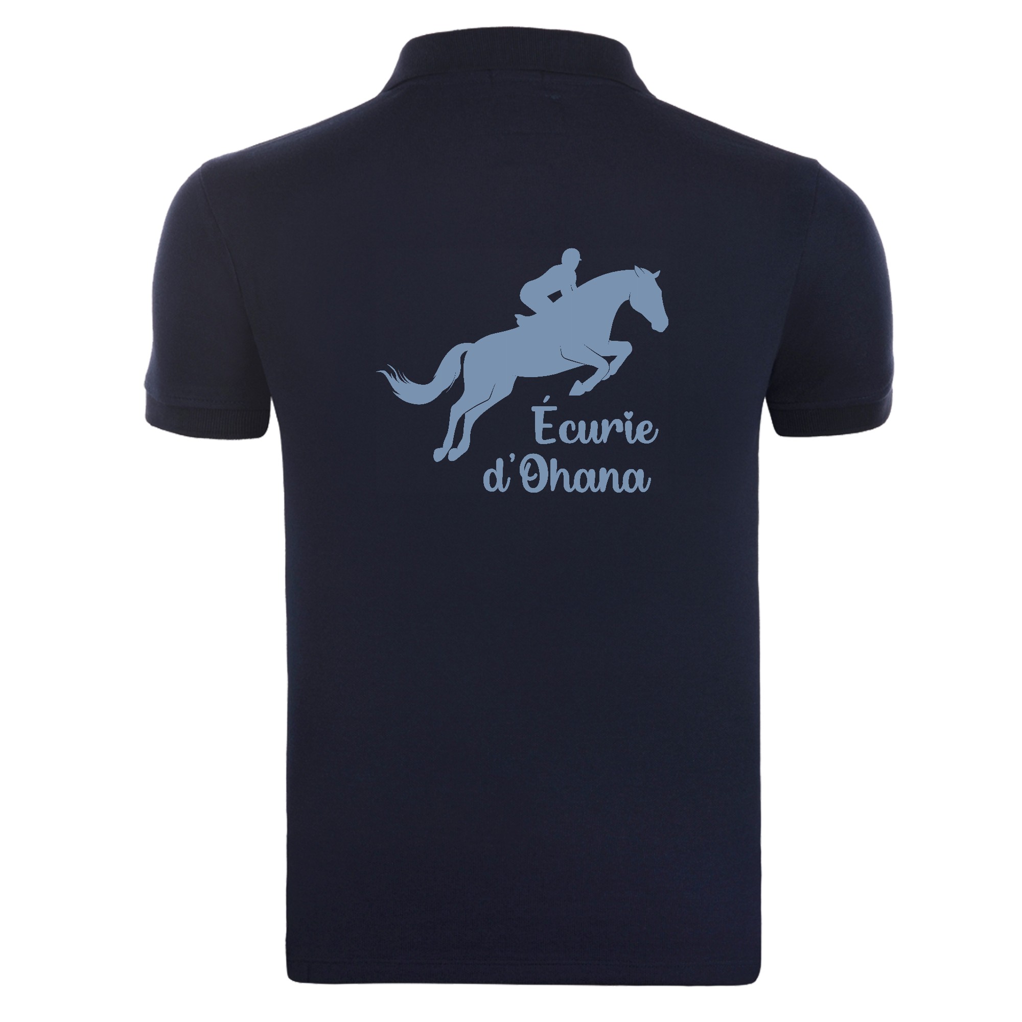 POLO premium (enfant) - Ecurie d'OHANA - Navy - K249 – Image 3