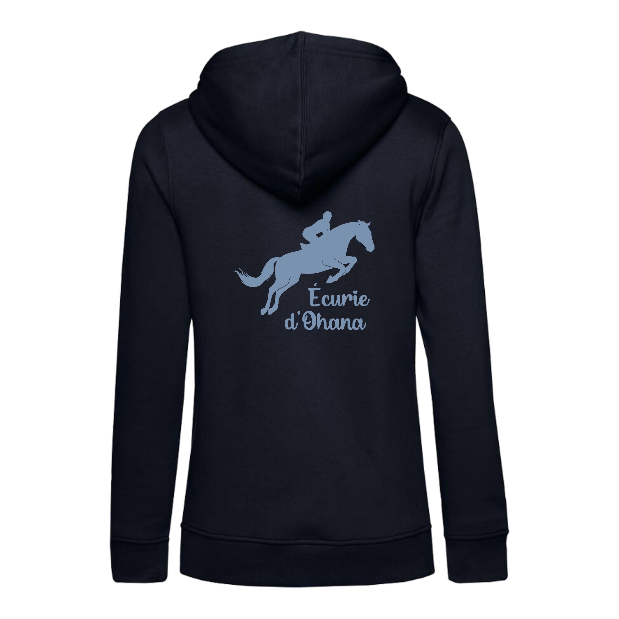 SWEAT A CAPUCHE (femme) – Ecurie d'OHANA - Navy - BCW34B – Image 3