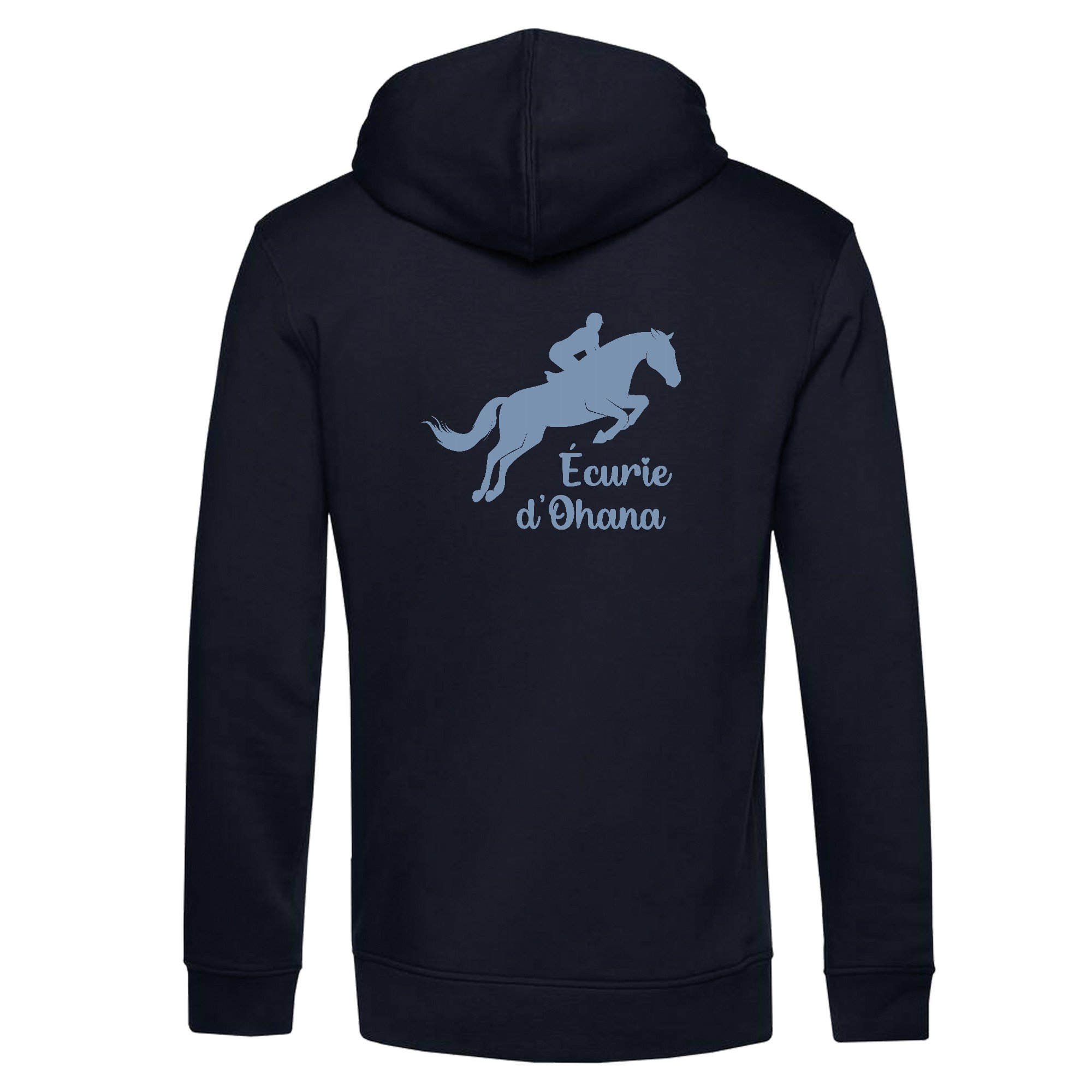 SWEAT A CAPUCHE (enfant) - Ecurie d'OHANA - Navy - K477 – Image 3