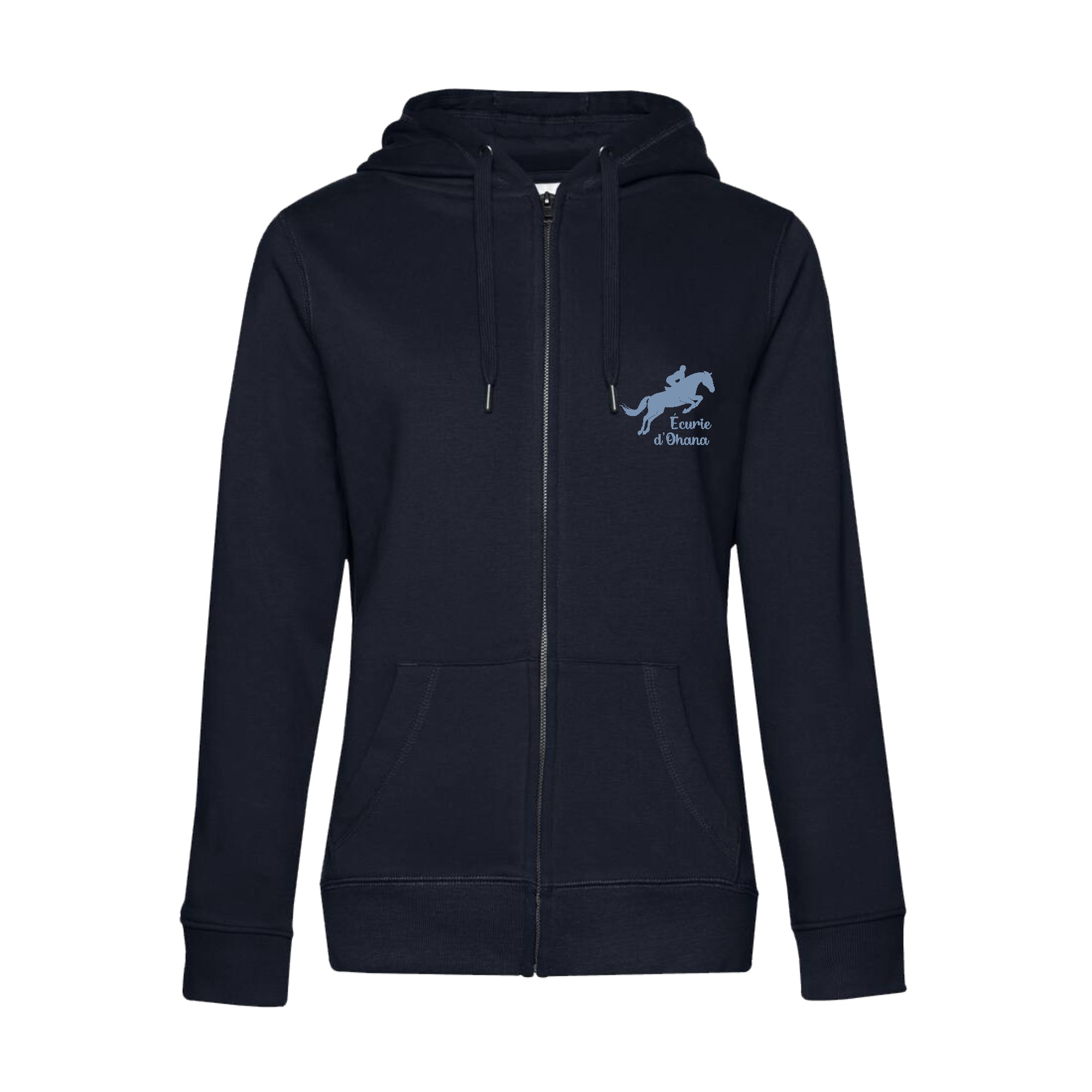 SWEAT ZIPPÉ (femme) - Ecurie d'OHANA - Navy - BCW03Q