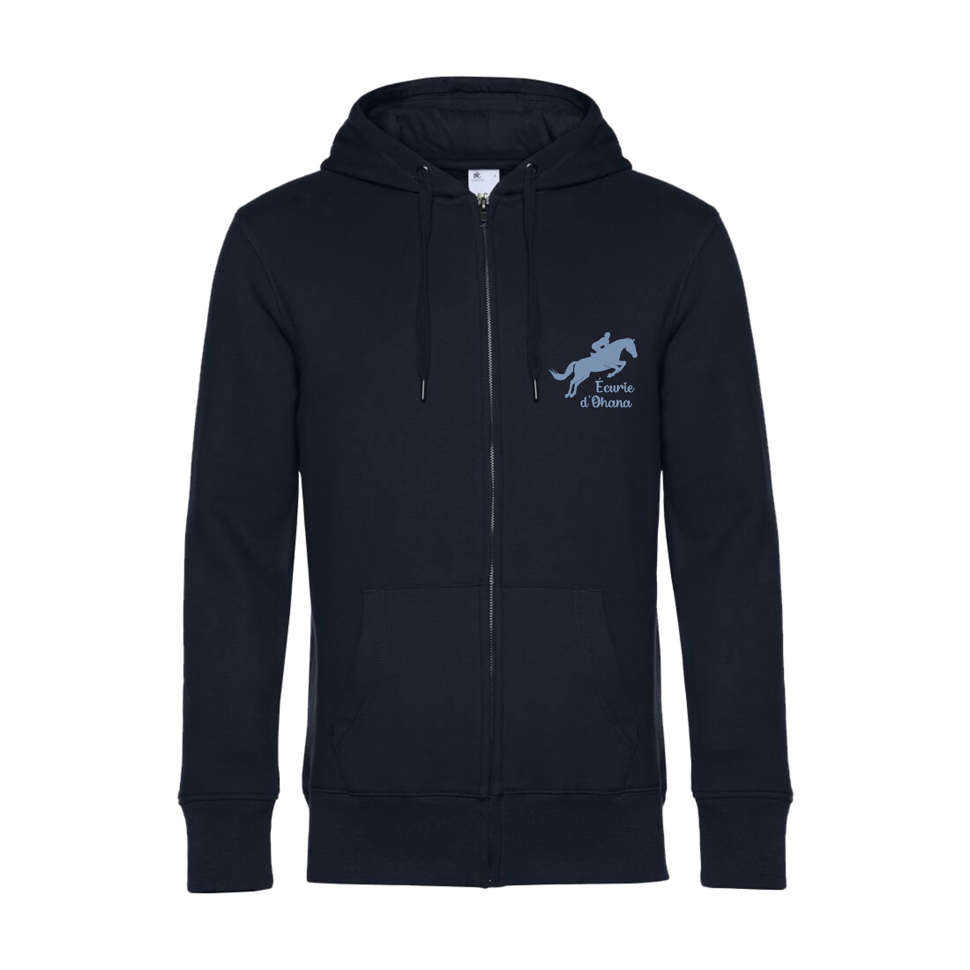SWEAT ZIPPÉ (enfant) - Ecurie d'OHANA - Navy - K455