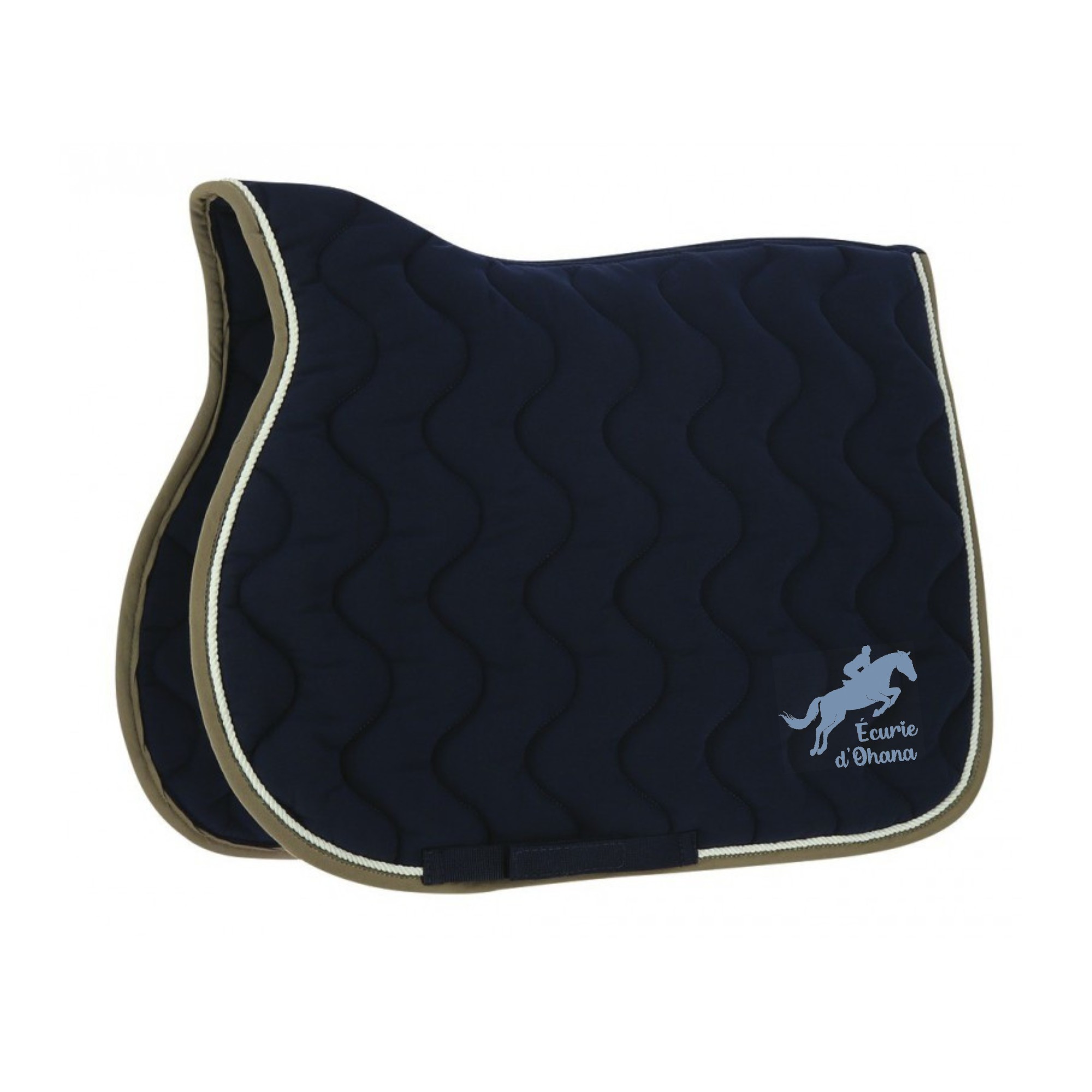 Tapis de selle EQUITHÈME "Polyfun" - Ecurie d'OHANA - Navy - 20444