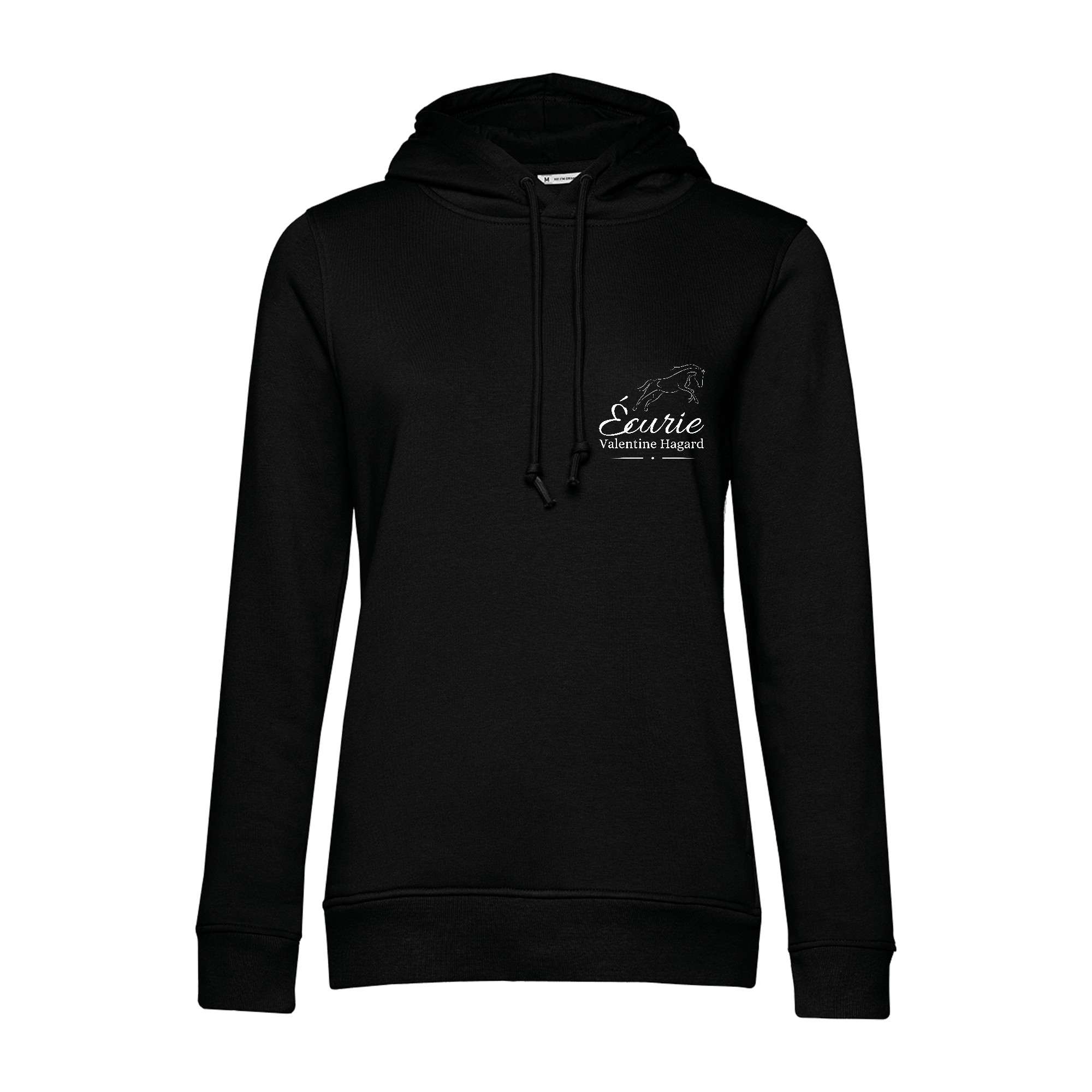 SWEAT A CAPUCHE (femme) – Ecurie VH - Noir - BCW34B
