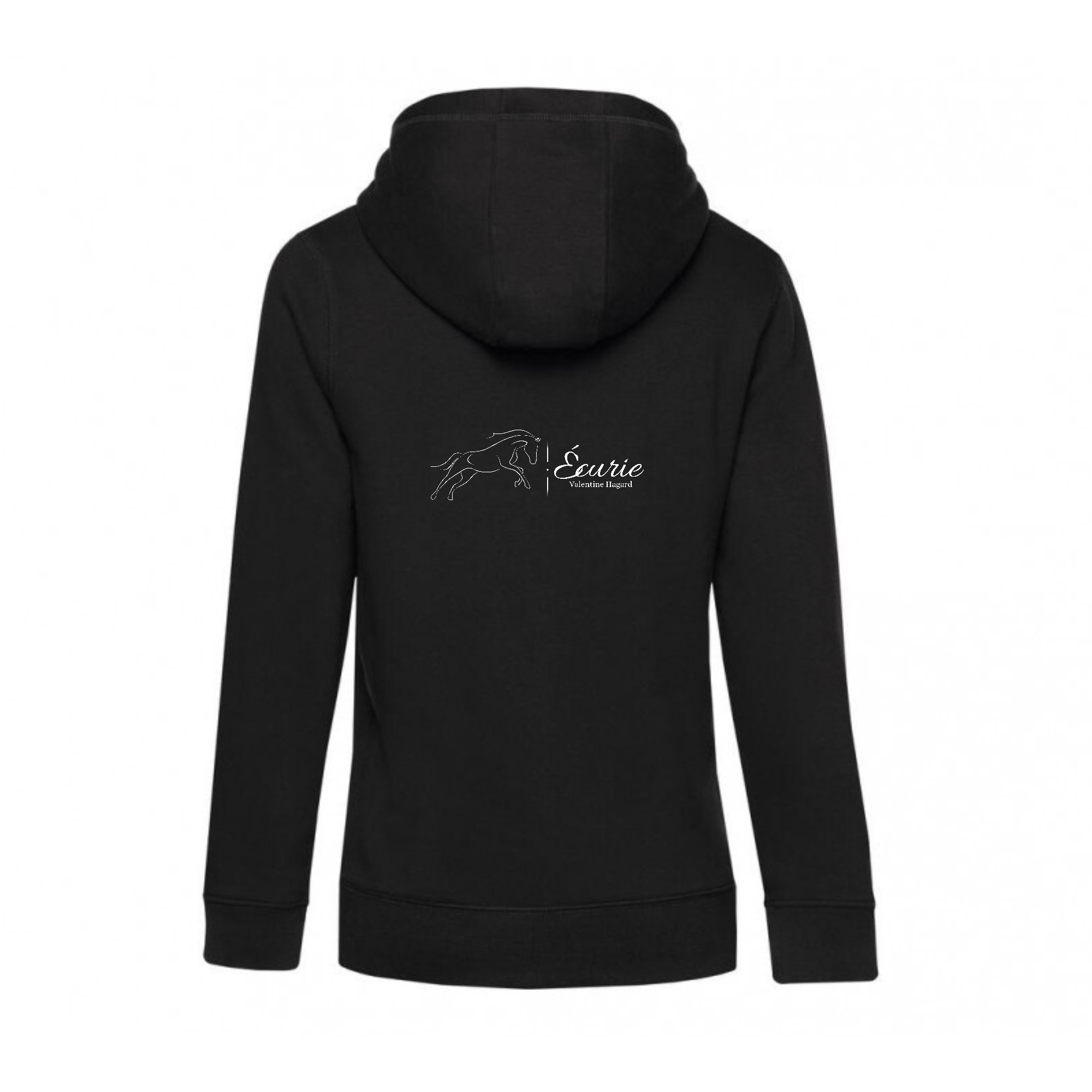 SWEAT A CAPUCHE (femme) – Ecurie VH - Noir - BCW34B – Image 3
