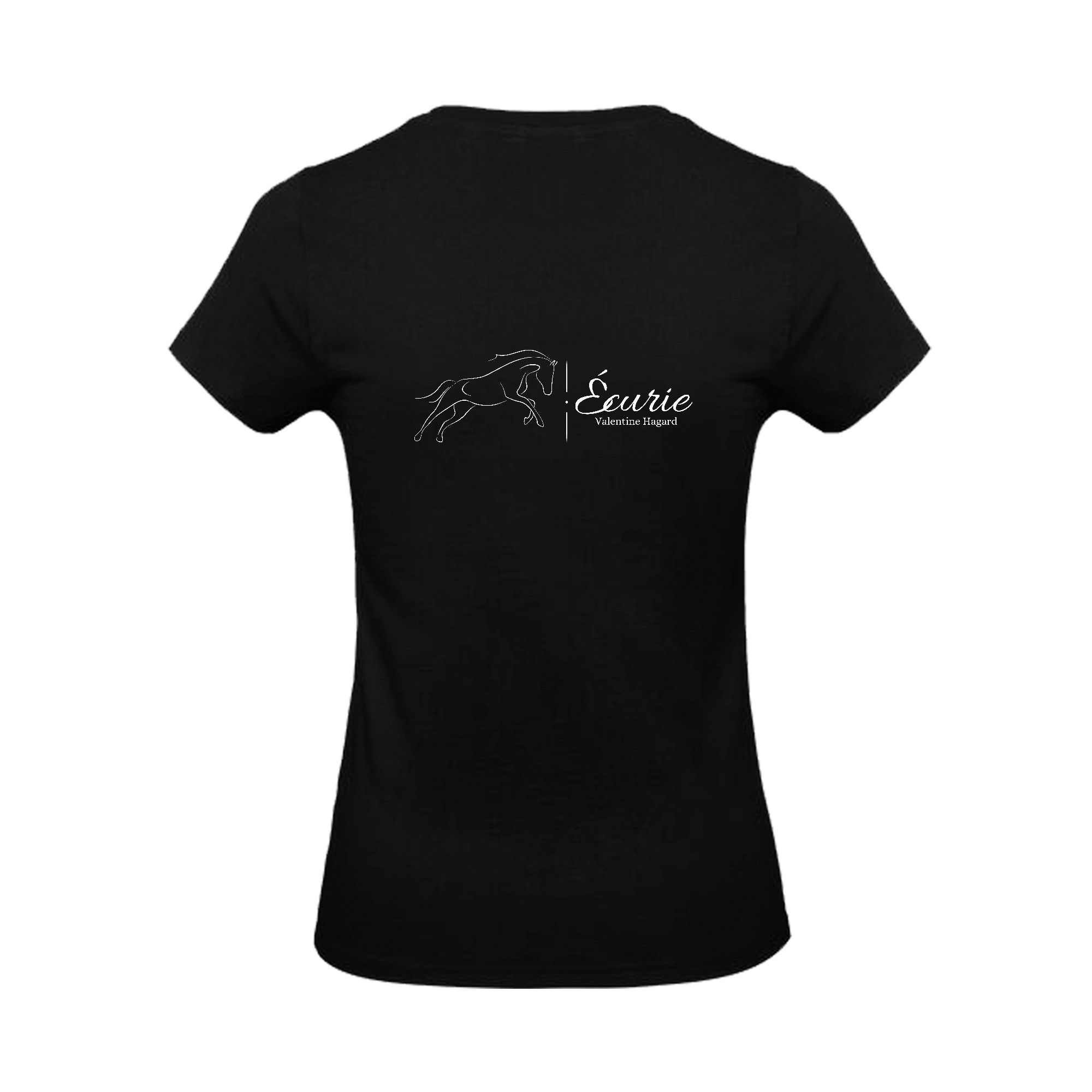 T-SHIRT (femme) - Ecurie VH - Noir - BC04T – Image 3