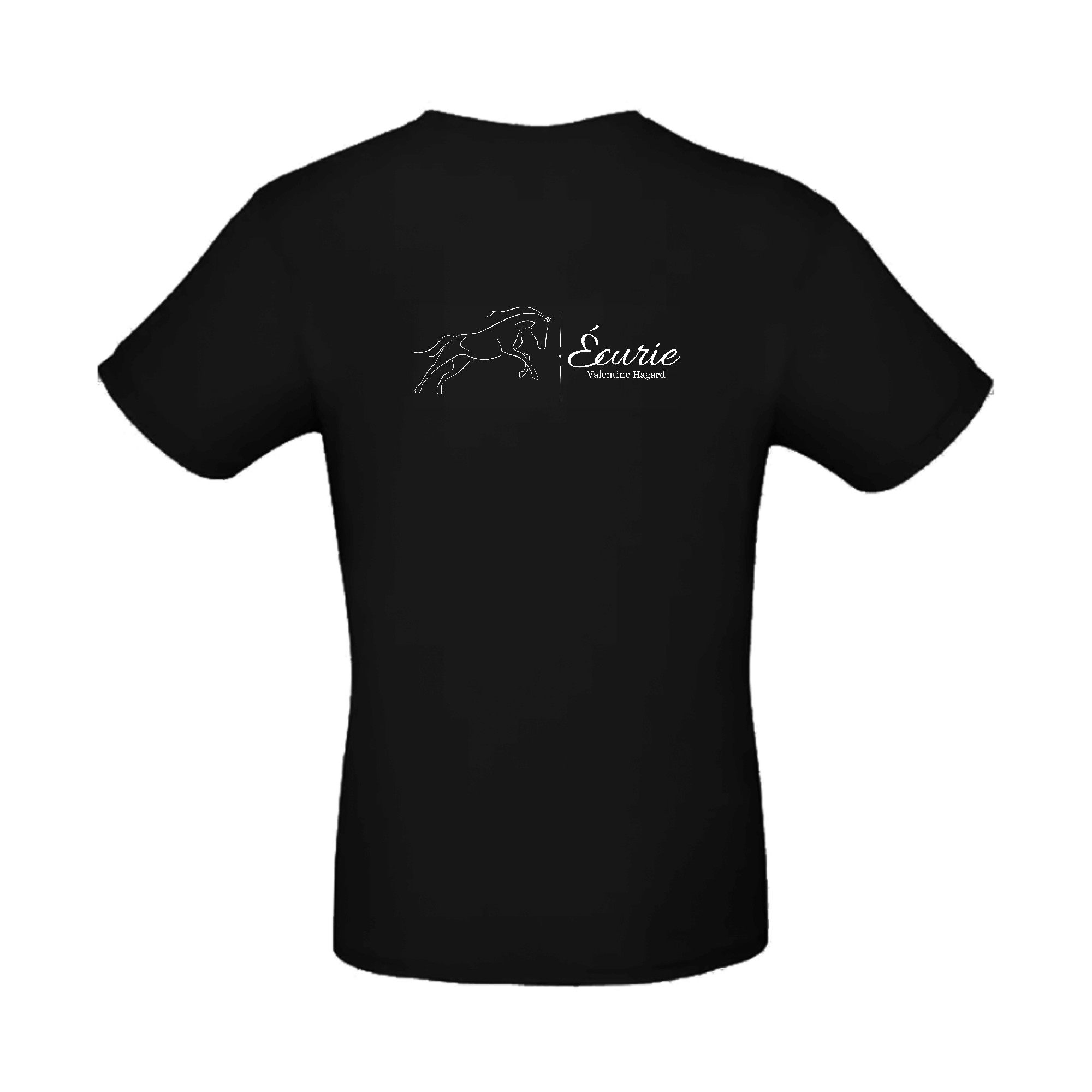 T-SHIRT (homme) - Ecurie VH - Noir - BC03T – Image 3