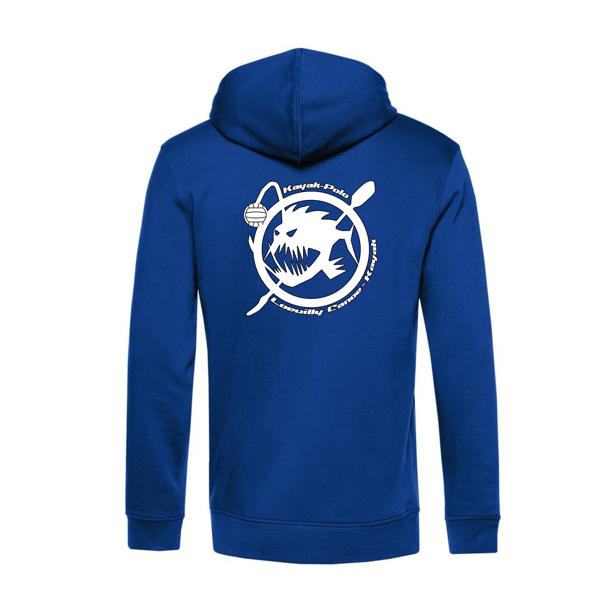 SWEAT A CAPUCHE (enfant) - Loeuilly canoë kayak - Bleu roi - K477 – Image 3