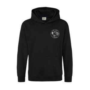 SWEAT A CAPUCHE (enfant) - Les Cavaliers du Grandvaux - Noir - K477