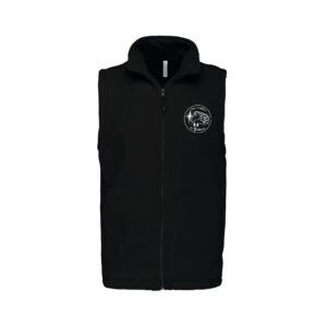 Veste micropolaire zippée sans manches (Homme) – Les Cavaliers du Grandvaux - Noir – K913