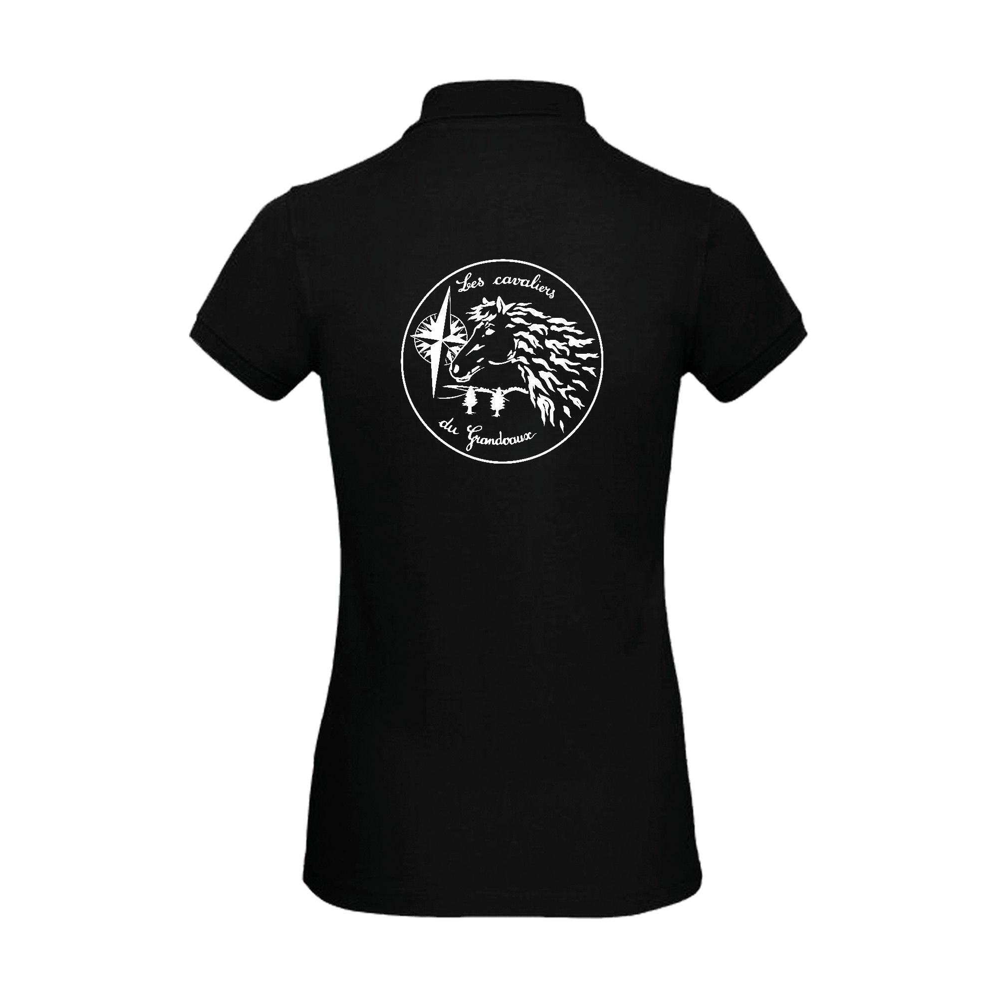 POLO (femme) - Les Cavaliers du Grandvaux - Noir - BCI1F – Image 3