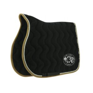 Tapis de selle EQUITHÈME "Polyfun" - Les Cavaliers du Grandvaux - Noir - 20444
