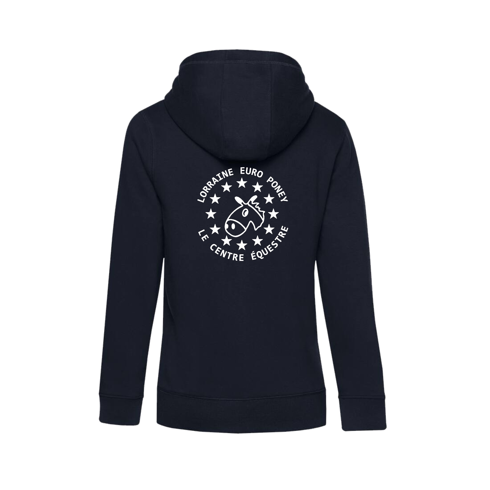 SWEAT ZIPPÉ (femme) - LORRAINE EURO PONEY Le Centre Équestre - Navy - BCW03Q – Image 3