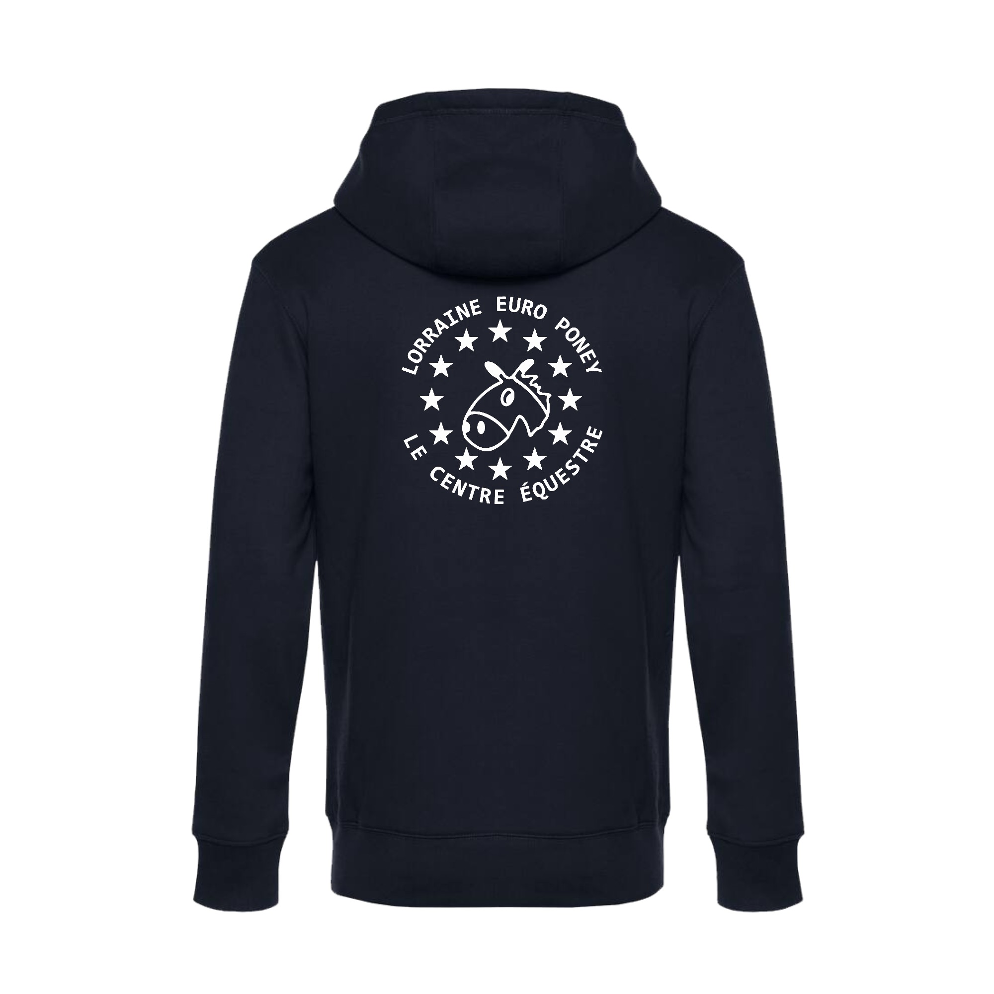 SWEAT ZIPPÉ (enfant) - LORRAINE EURO PONEY Le Centre Équestre - Navy - K455 – Image 3