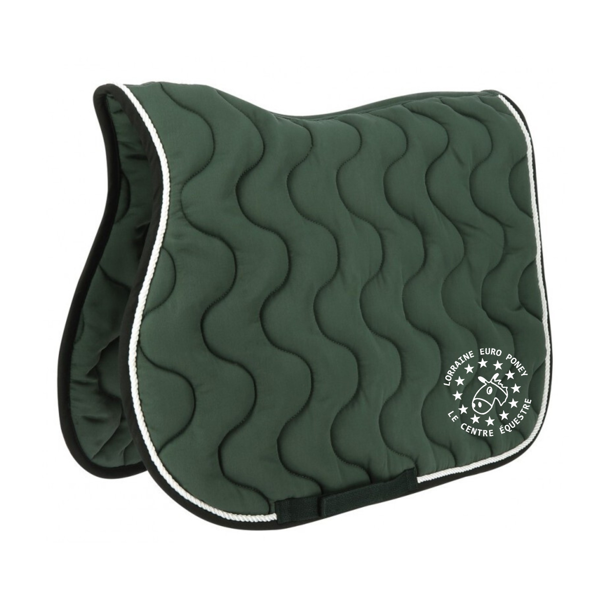 Tapis de selle EQUITHÈME "Polyfun" - LORRAINE EURO PONEY Le Centre Équestre - Vert Foret - 20444